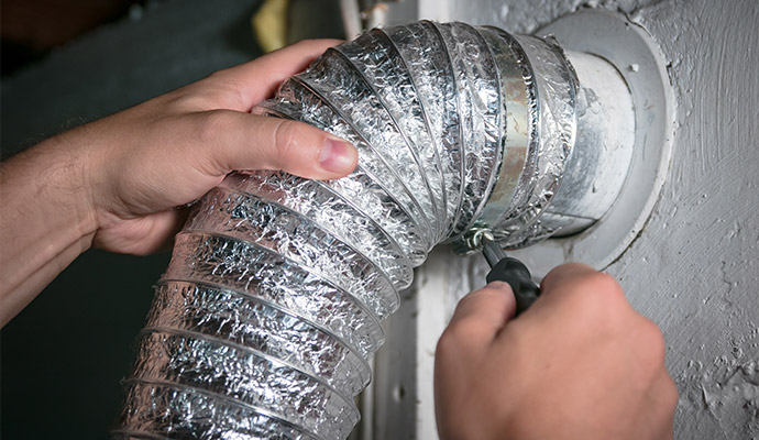 Professional dryer vent inspection