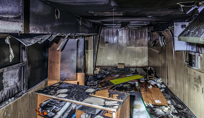 Fire damage property