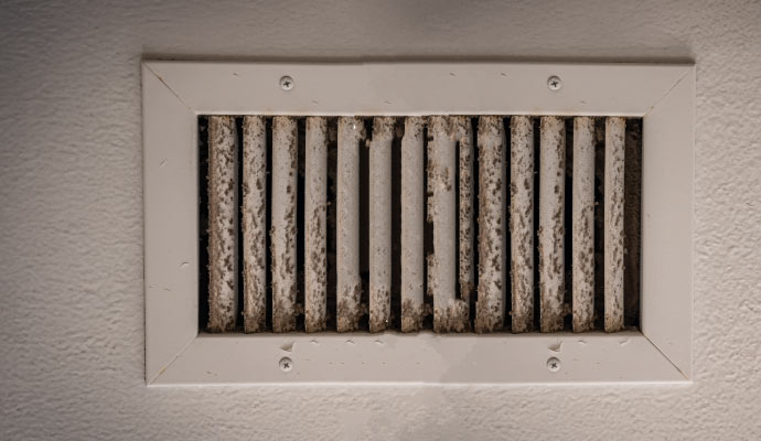Moldy HVAC vent cover