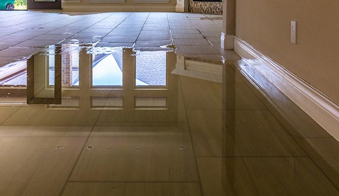 Flood damage floor