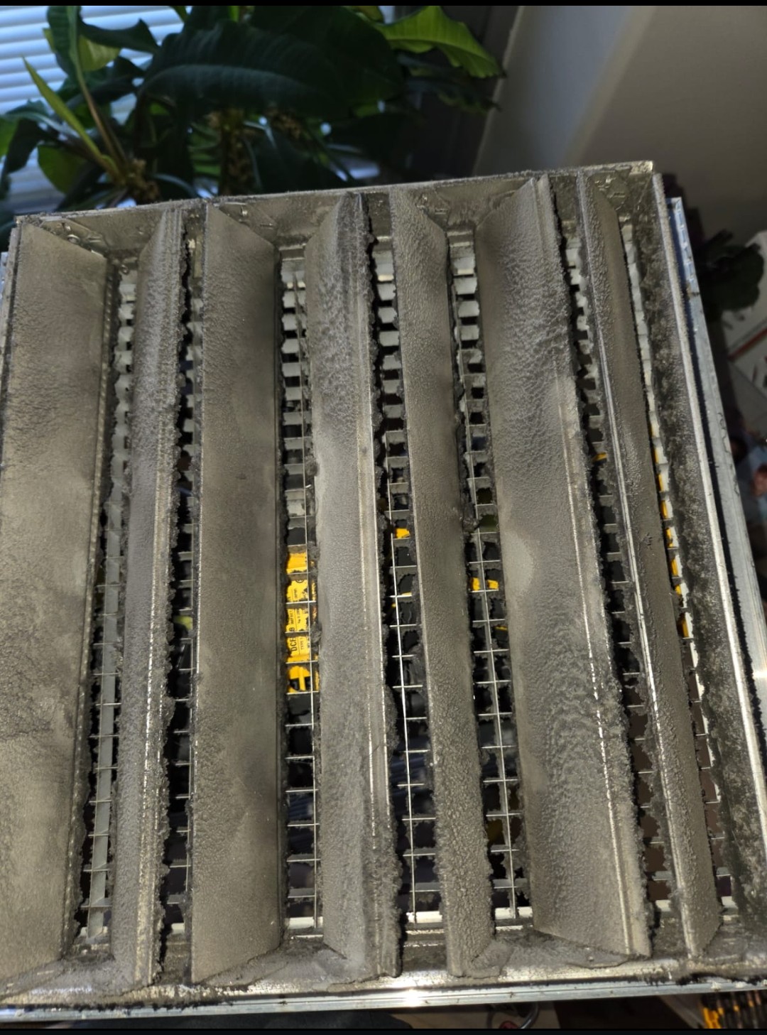 Registers were heavily dirty