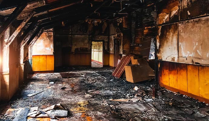Smoke & soot damage property