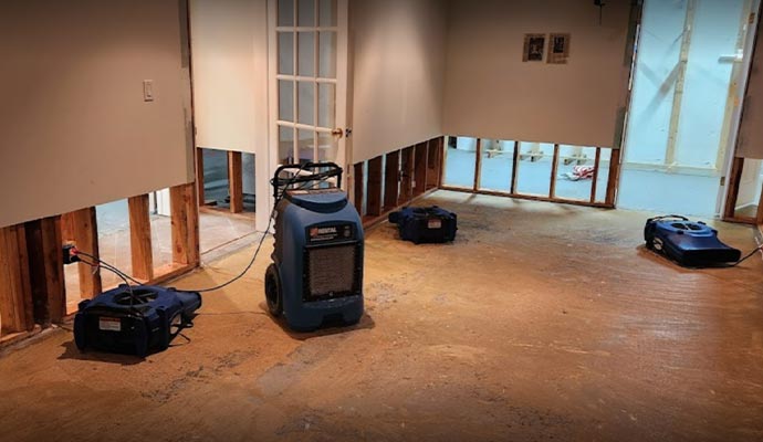 Professional water damage restoration