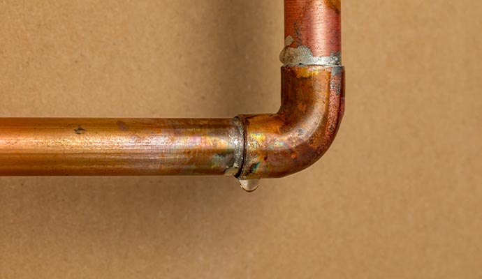 Water pipe leakage